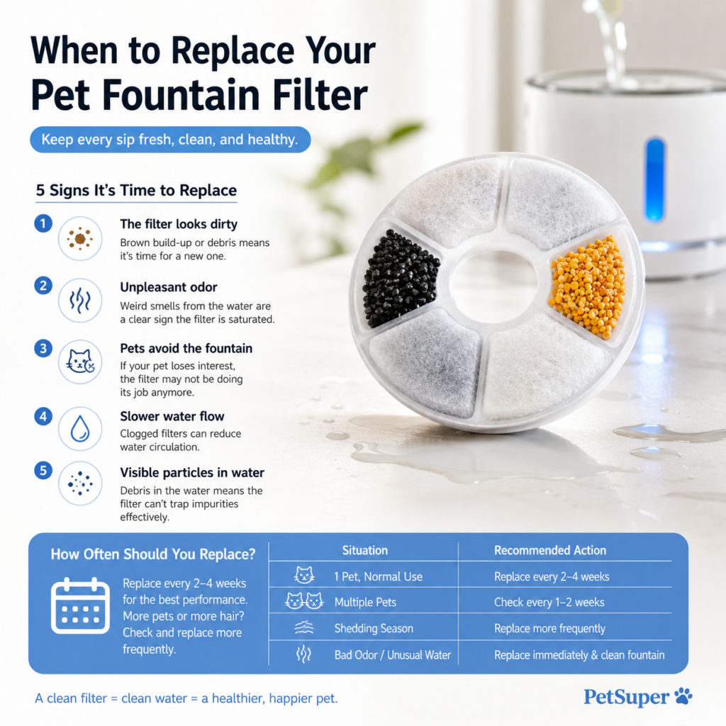 activated carbon pet fountain filter
